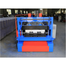 Metal floor covering deck tile forming machine